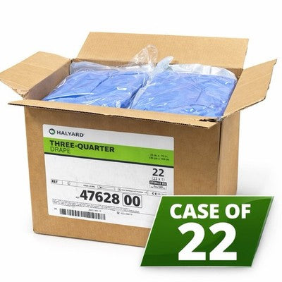 Halyard 47628 Three-Quarter Drape 55x76 Sterile AAMI Level 4 Case 22