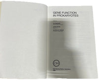 Gene Function in Prokaryotes Beckwith Davies Gallant 1983 Cold Spring Harbor