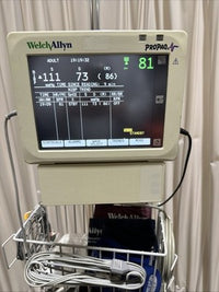 Welch Allyn Propaq CS 242 Patient Monitor  SpO2,NIBP,EKG, W/ Cart SN GA116917
