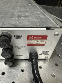 Varian 971-1008 Dual Range Ionization Gauge Controller Vacuum Gauge For Parts