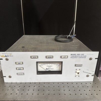 Airco Temescal SSC-150 Turbomolecular Vacuum Pump Frequ