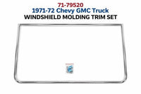 71-79520 1971-72 Chevy GMC Truck Windshield Molding Trim Set SS
