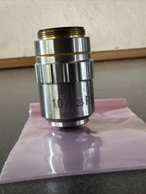 Fisher Scientific MP-OP010PC Microscope Objective Lens PL 10/0.25 PHP 160/-