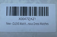 OLEVS Watches Men Waterproof Luxury Big Face Mens Watch Black Band Blue Face