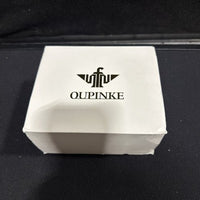 Oupinke WhiteSkeleton Tourbillon Luminous Formal Automatic Mechanical Wristwatch