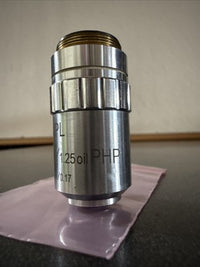 Fisher Scientific Microscope Objective Lens PL 100/1.25 Oil 160/0.17