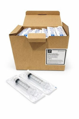 Medline 5 mL Luer Lock Disposable Syringes – No Needle – Sterile – 100ct