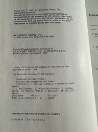 The Molecular Biology of the Bacilli Vol 1 Bacillus subtilis Dubnau 1982 HC