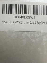 OLEVS Mens Tachymeter Watch Black Face, Black Band, Day Date, Quartz