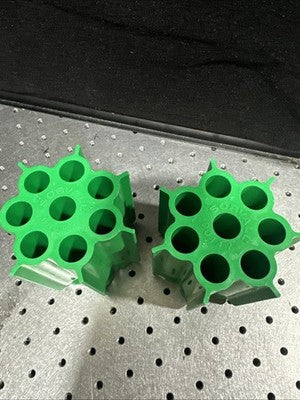 x2 Sorvall 00447 Centrifure Rotor Bucket 8 x 15mL Tube Adapters for Bucket 11788
