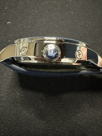 OLEVS Mens Watch Triple Dial, Blue Face, Blue Leather Band