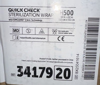 QUICK CHECK Sterilization Wrap, H500, 60 in × 60 in, REF 3417920, 24ct