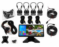 4 Channel 10.36” Touch Screen Backup Camera System DVR IR Night Vision