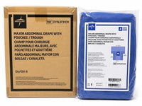Medline DYNJP3109 Major Abdominal Drape w/ Pouches & Trough Case of 8