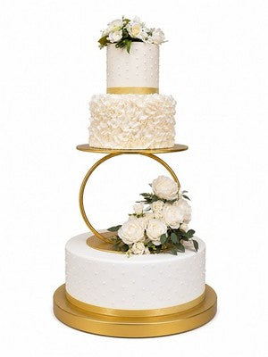 Gold Metal Cake Stand 8in Dessert Pedestal Wedding Party Display Stand