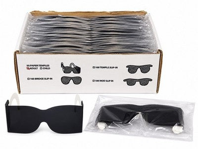 Adult Paper Temple Spectacles UV Protective Glasses Box of 50