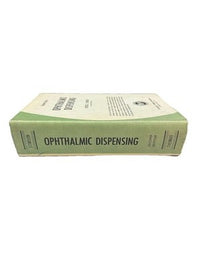 Ophthalmic Dispensing Russell L Stimson 2nd Ed 1971 Charles C Thomas Optometry
