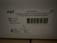 PMT Halo System Closed Back Halo Ring XS 1201-1B w/ 10 Skull Pins, 3 Positioning