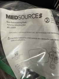 MEDSOURCE MS-25059 Non-Rebreather/Oxygen Mask,Adult