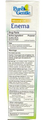 Pure And Gentle Disposable Mineral Oil Enema, 4.5oz