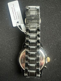 OLEVS Mens Tachymeter Watch Black Face, Black Band, Day Date, Quartz