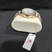 OLEVS Woman's Ceramics Band Zircon Case Day Auto Mechanical Wrist Watches White