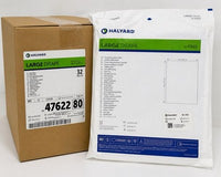 Halyard Large Drape 55x76 in Sterile EO Ref 47622 Case of 32 Exp 2030