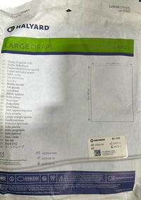 Halyard Large Drape 55x76 in Sterile EO Ref 47622 Case of 32 Exp 2030