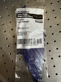 MedChoiceTwin-Blade Disposable Razors Blue, Case of 720 RZR2000