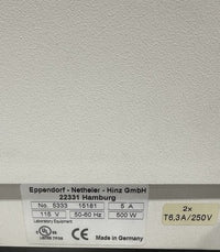 Eppendorf Mastercycler PCR Thermal Cycler 5333 115V Works Memory Issue See Desc