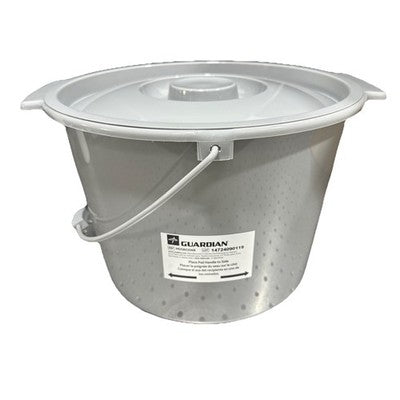 Medline Guardian Commode Bucket w/ Lid & Handle MDS80306B Replacement Gray