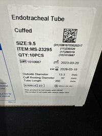 MedSource Endotracheal Tube with Cuff size 9.5 Box of 10 (MS-23295)