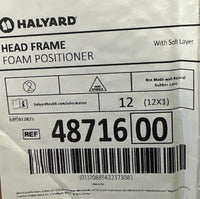Halyard Head Frame Foam Positioner w/ Soft Layer Case of 12 REF 4871600