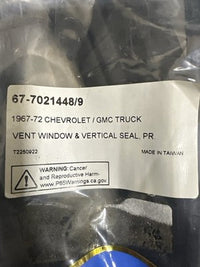 1967-72 Chevy GMC Truck Vent Window Seal Kit 67-7021448/9 Pair