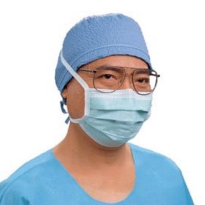 Halyard ASTM Fluid-Rated Surgical Masks 4757200 Blue 6x50 Case of 300 New