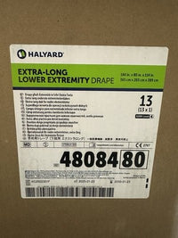 Halyard Extra Long Lower Extremity Drape 144x80x114 REF 48084 Case 13
