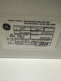 GE 1.5T HD Lower Leg Array PN 2415562