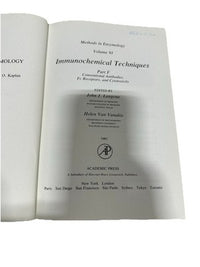 Methods in Enzymology Volume 93 Immunochemical Techniques Antibodies 1983 HC
