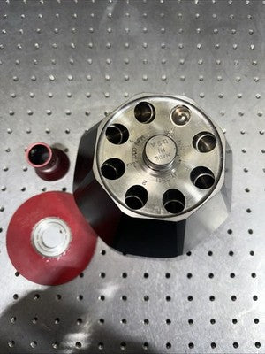 BECKMAN TYPE 75 TI 8 POSITION FIXED ANGLE 75000 RPM ROTOR SN 820