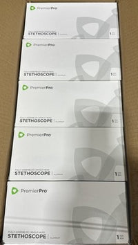 PremierPro 6340 Single Head Aluminum Stethoscope Yellow Case of 25