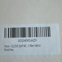 Olevs Men’s Watch Skeleton 5 Hands Silver Band, Silver Dial