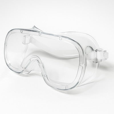 Anti-Fog Protective Safety Goggles Clear Lens Wide-Vision Adjustable