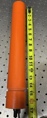 Möller Motorized Conveyor Roller 24VDC Power Roller Orange Polyurethane 17in