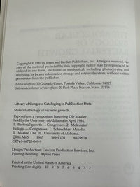 Molecular Biology of Bacterial Growth 1985 Schaechter HC Microbiology Book