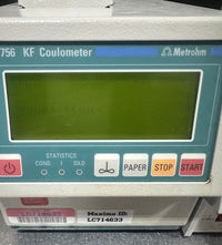 Metrohm 756 KF Coulometer w/ 703 803 Ti Stand Karl Fischer System