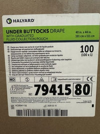 Halyard Surgical Drape 79415 Underpad w/ Fluid Pouch Case of 100 40x44