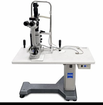 Carl Zeiss SL 130 Slit Lamp w/ Power Table & Stand