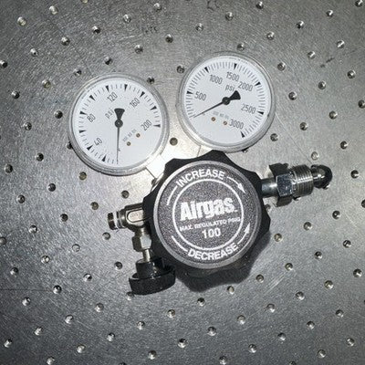 Airgas Stainless Steel Pressure Regulator E11-244D, 3000psi inlet/ack Out