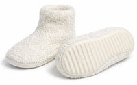 Medichoice Toddler Slipper Socks Hard Sole White Sz 4-5 3 Pair SLPH3001