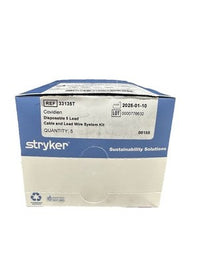 Stryker 33135T Disposable 5 Lead ECG Cable Lead Wire Kit Box Of 5